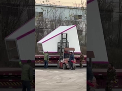 Loading of amusement equipment onto the truck