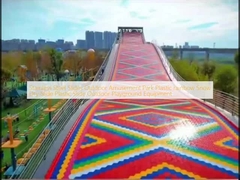 Stainless Steel Slides Outdoor Amusement Park Plastic rainbow Snow Dry Slide Plastic Slide Outdoor Playground Equipment