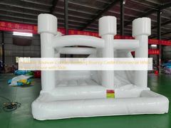 Inflatable Bouncer Combo Wedding Bouncy Castle Commercial White Bounce House with Slide