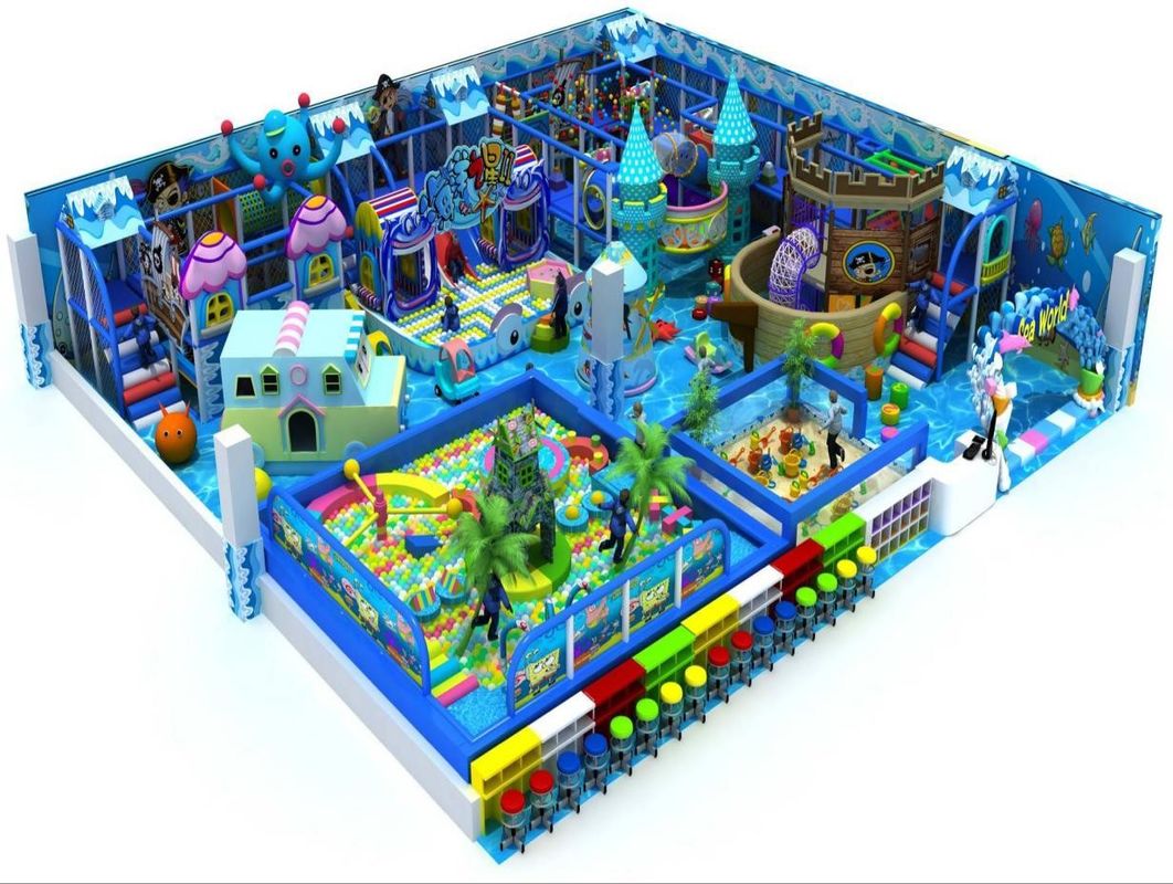 Seaworld Theme Baby Naughty Fort Indoor Playground Soft Play House Small Adventure Park