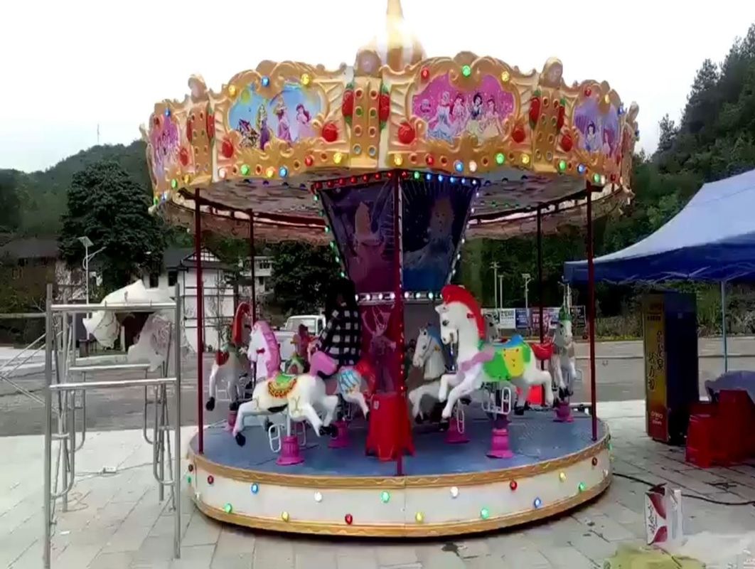 Luxury Amusement Park Carousel Outdoor Park Rides Kids Best 24 Seater Carousel Rides