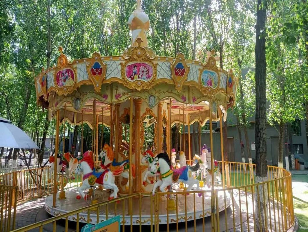 Luxury Amusement Park Carousel Outdoor Park Rides Kids Best 24 Seater Carousel Rides