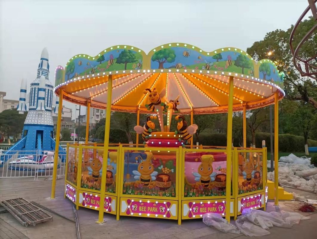 18 Person Children'S Amusement Facilities Bee Like Spray Ball Car Playground Rides 10 Person