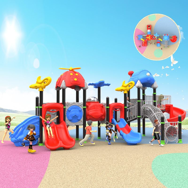 Game Structure Colorful Preschool Play Playground Equipment  Outdoor Amusement Park