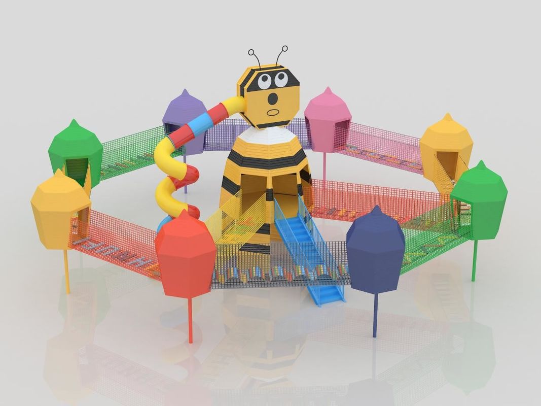 Customized Commercial Outdoor Playground Equipment Colorful  Indoor Outdoor Amusement Park
