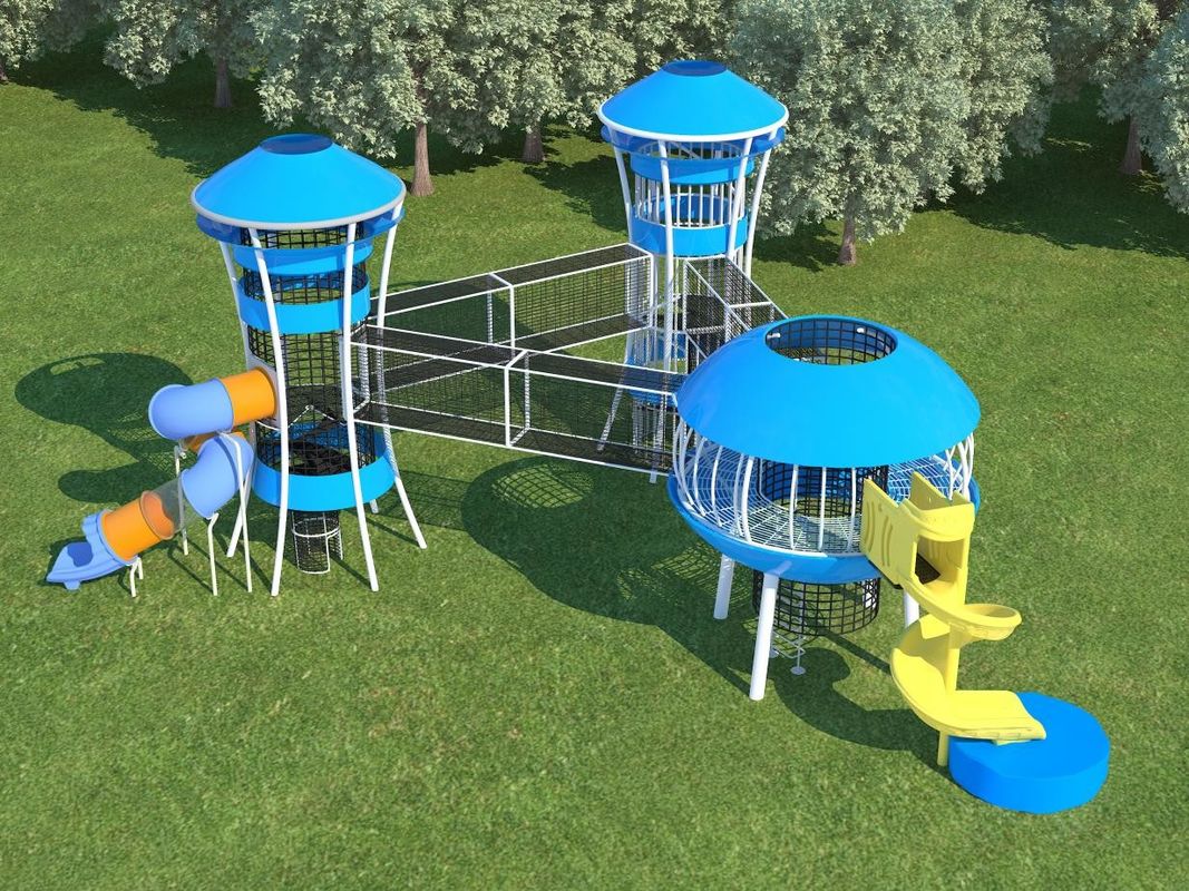 Customized Commercial Outdoor Playground Equipment Colorful  Indoor Outdoor Amusement Park