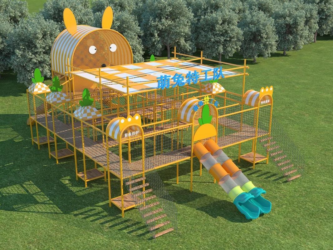 Customized Commercial Outdoor Playground Equipment Colorful  Indoor Outdoor Amusement Park