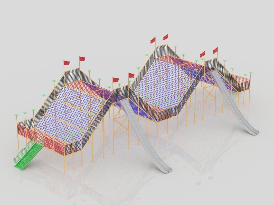 Customized Climbing Frames 5 Persons  -10 Persons Outdoor Playground Equipment Grid Terrain Park