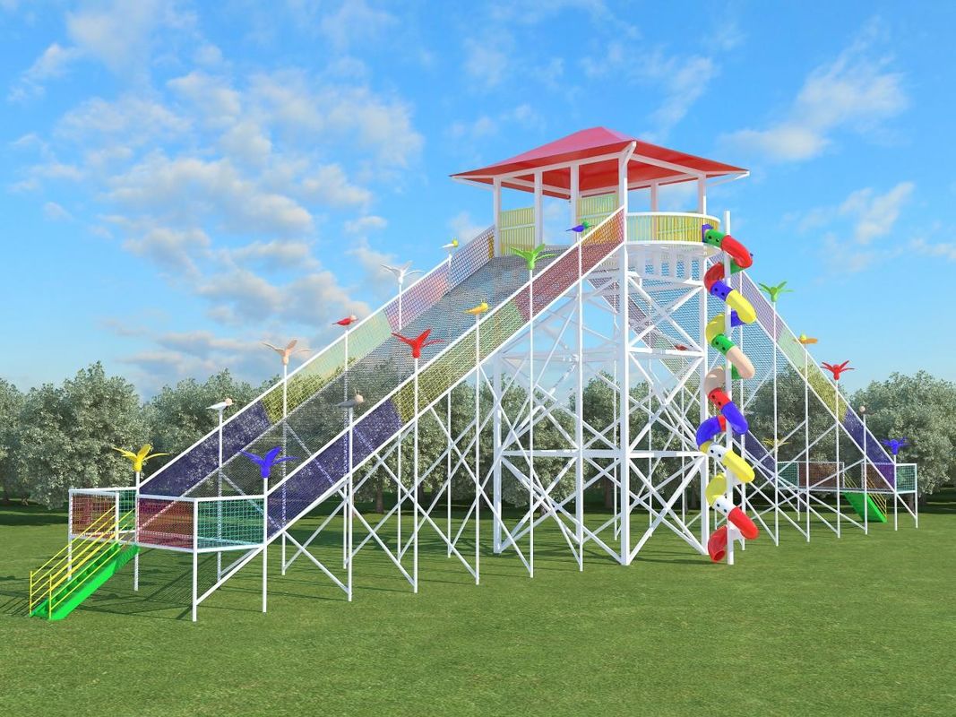 Customized Climbing Frames 5 Persons  -10 Persons Outdoor Playground Equipment Grid Terrain Park