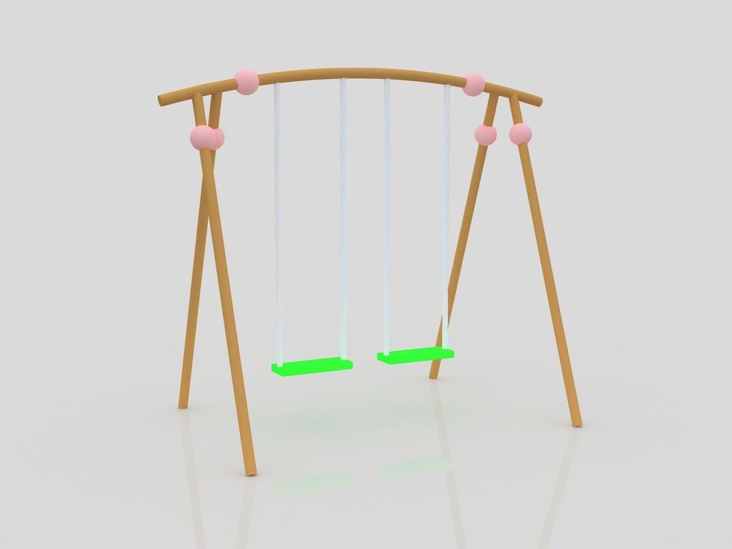 Galvanized Steel Outdoor Steel Swing Sets For Baby Adult Outdoor Playground Equipment