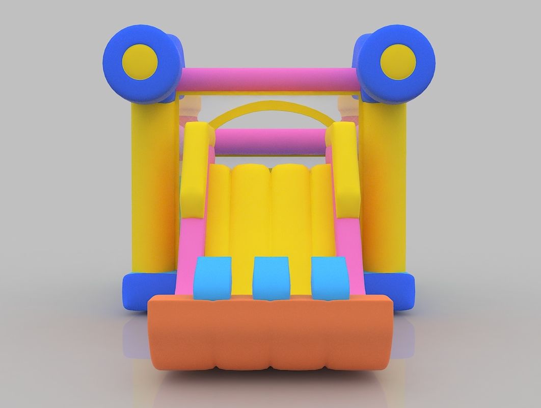 1.5m Inflatable Castle 75kg Indoor Bouncy Castle Playground Bounce House With Slide