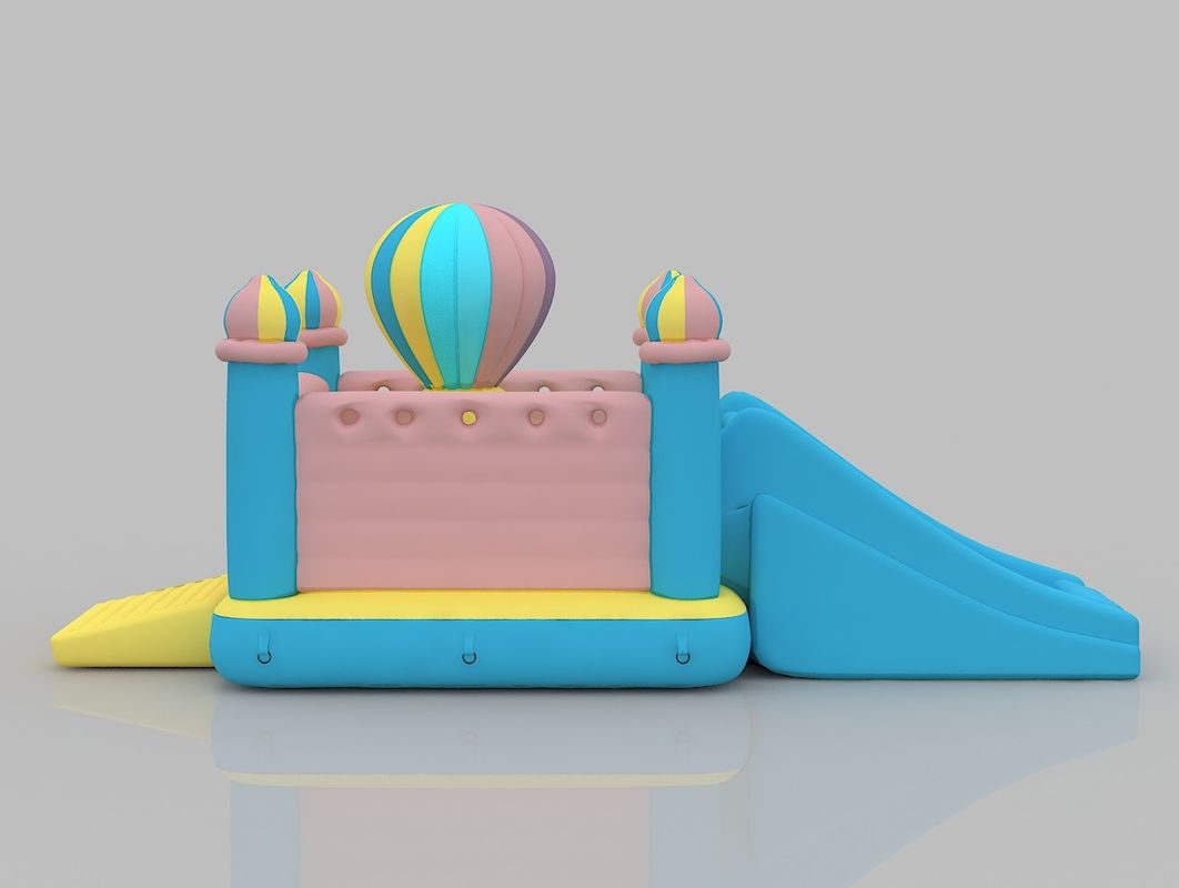 3 - 16 Years Old Inflatable Castle Hot Air Balloon Theme Bounce House Business With Blower