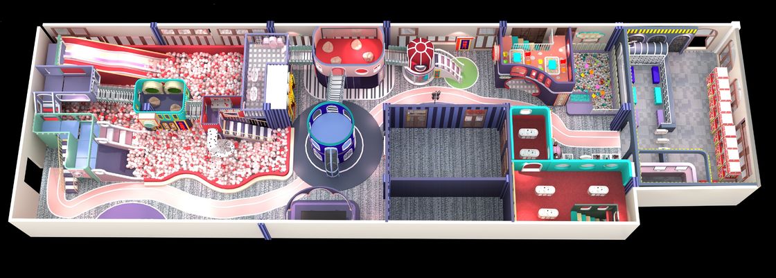 Wholesale New Trend Indoor Naughty Castle Soft Play Amusement Park Fort For Children Ball Pool Toy Area Made Of Plastic