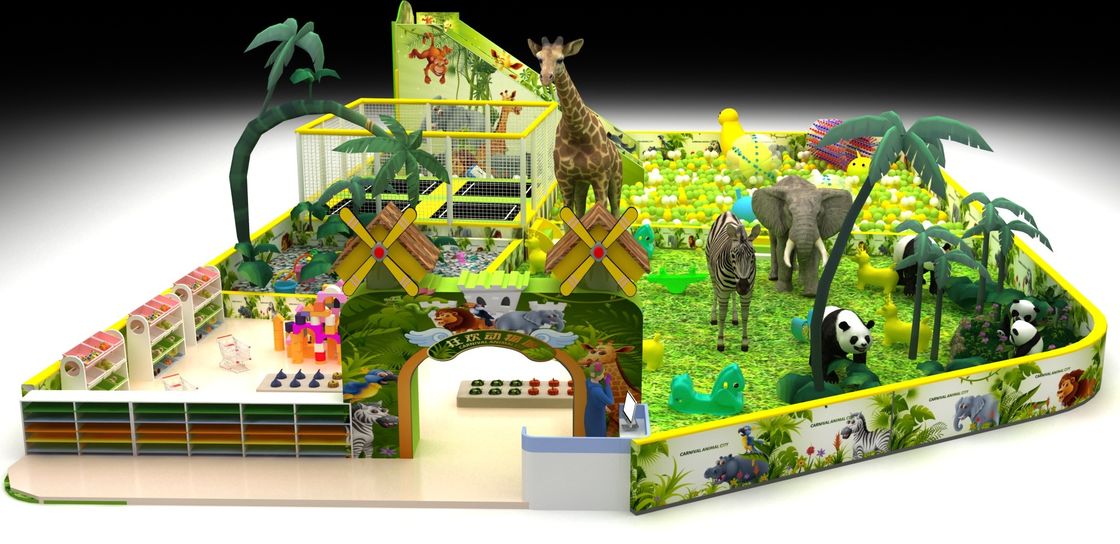 Personalized Jungle Playground Suit Slide Soft Play Area Kids Playground Equipment Indoor Kids Playground slide