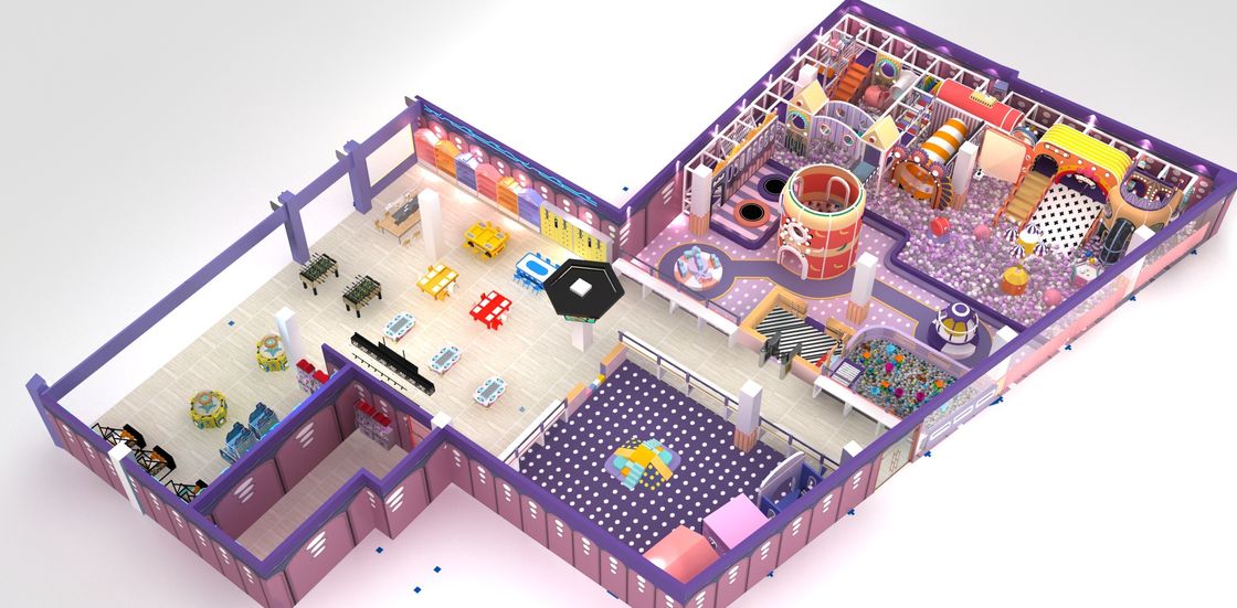 Indoor Play Center Naughty Castle With OEM / ODM Acceptable And Fun Attractions Ball Pool