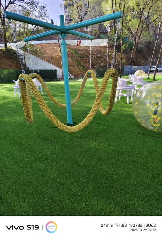 Easy To Clean Swing Seat Playfully Interactive Equipment For Indoor Outdoor Playtime