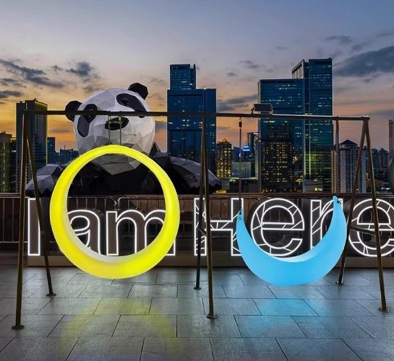 Mesmerizing LED Lighting Safe Construction for Outdoor Waterproof Swing Set Garden Patio Chair