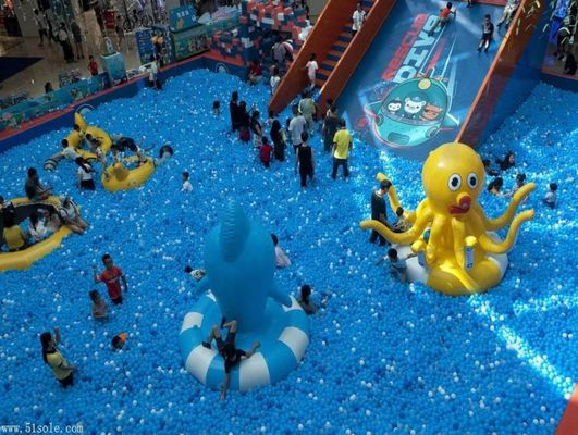 Ocean Style  Inflatable Castle Air Jumping Nylon Bouncy Castle Birthday Party