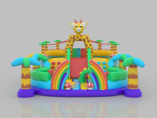 School Inflatable Castle Amusement Parks 12 Years Deer Themed Princess Jumping Castle