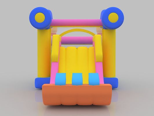 1.5m Inflatable Castle 75kg Indoor Bouncy Castle Playground Bounce House With Slide