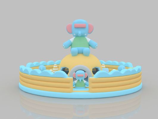 Panda Cartoon Pvc Bounce House Inflatable Large Indoor Outdoor Bounce House Jumping Bed
