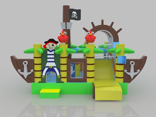 Boat Shaped Inflatable Castle Children'S Balloon Birthday Party Bounce House