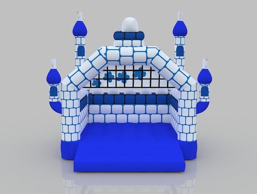 Snow Themed Inflatable Castle House 8m  Bouncy Castle Rental For Kids' Playground