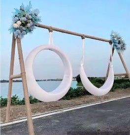 Garden Moon Swing Safe Secure Construction Customizable With  Logo